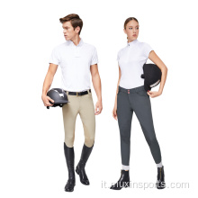 Pantaloni da equitazione da uomo personalizzati con presa in silicone